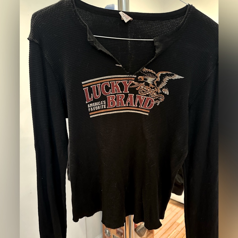 Lucky Brand Women’s Thermal Shirt, Size L